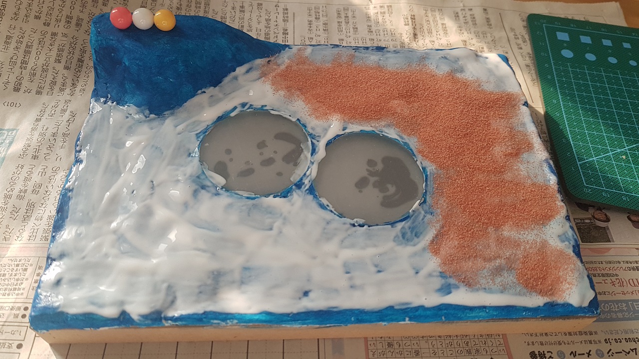 Gunpla Diorama surface gluing