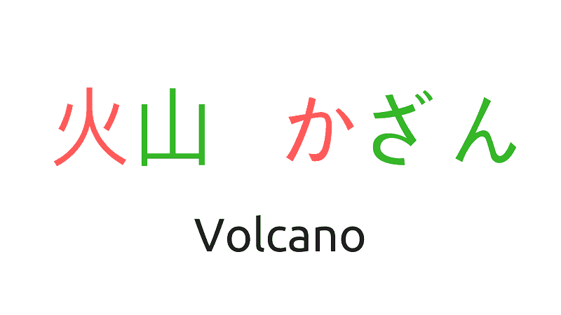 volcano kanji